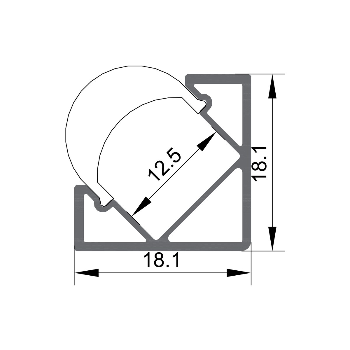 18.1*18.1mm - 1818B