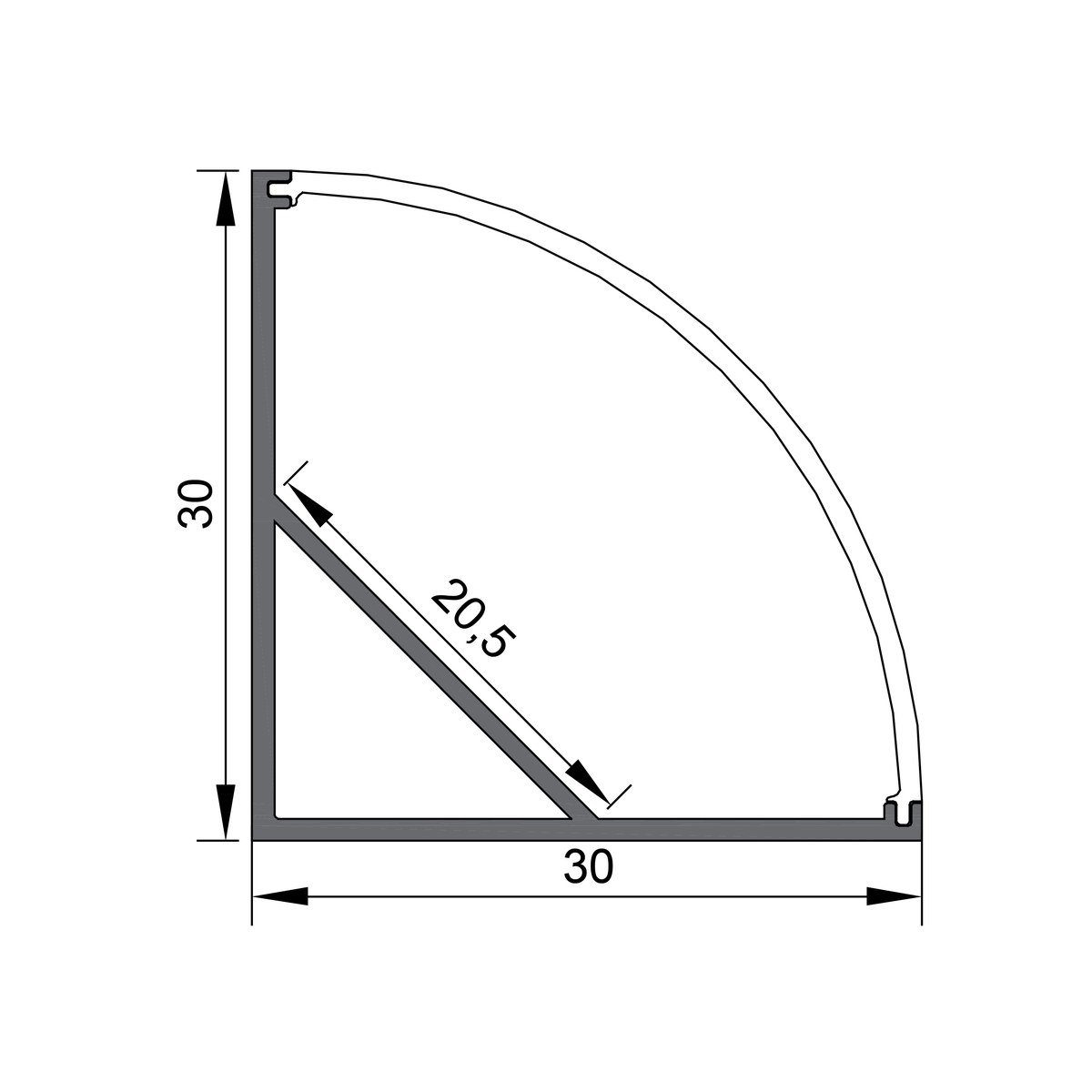 30*30mm - 3030